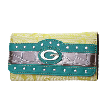 Green Signature Style Wallet - KW257